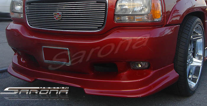 Custom Cadillac Escalade Front Bumper Add-on  SUV/SAV/Crossover Front Add-on Lip (1999 - 2001) - $379.00 (Part #CD-003-FA)
